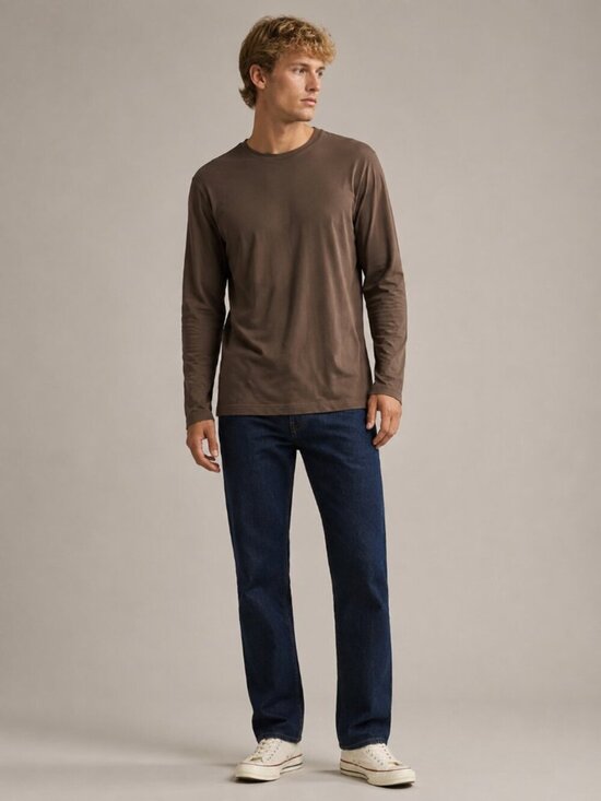Banana Republic Other - Banana Republic Luxe Touch Long Sleeve Performance Tee Brown Large #A3118